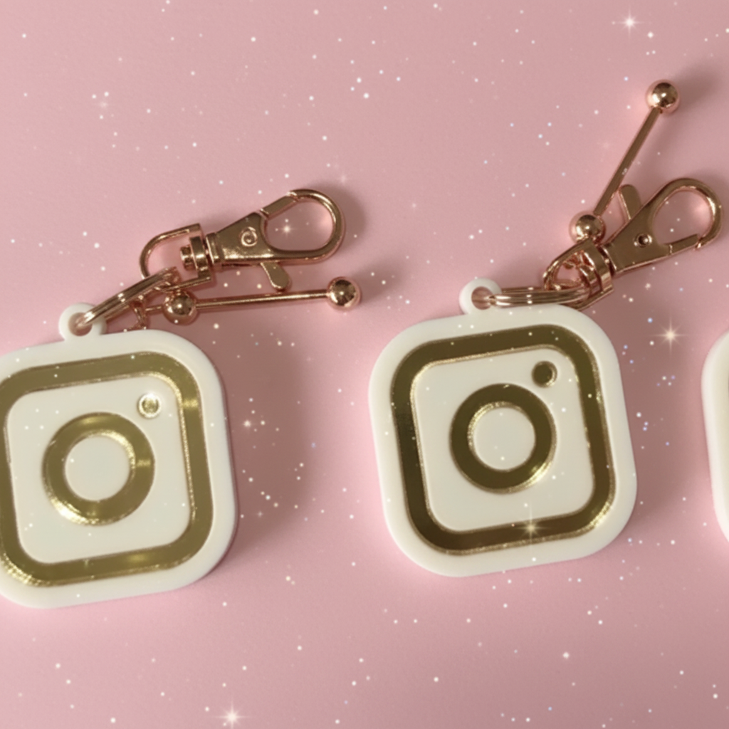 NFC Social Media Keychain 2x2 (Size May Vary)