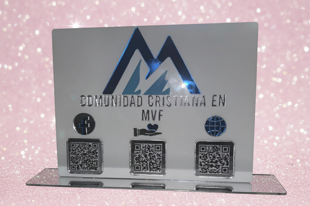 Acrylic QR Stand Size 8.5x11